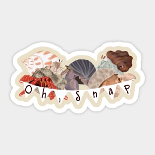 Hermit Crabs - Oh, Snap Sticker